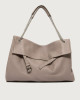 Orciani Borsa Venus Soft Large a spalla in pelle martellata Pelle martellata TAUPE