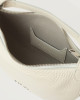 Orciani Mini Bag Dumpling Soft in pelle con tracolla Pelle martellata BIANCO