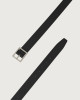 Orciani Cintura reversibile Saffiano Double in pelle 3,5 cm Pelle, Pelle stampata NERO+TITANIC