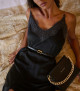Orciani Borsa a spalla piccola Missy S Nappa con tracolla Pelle martellata NERO
