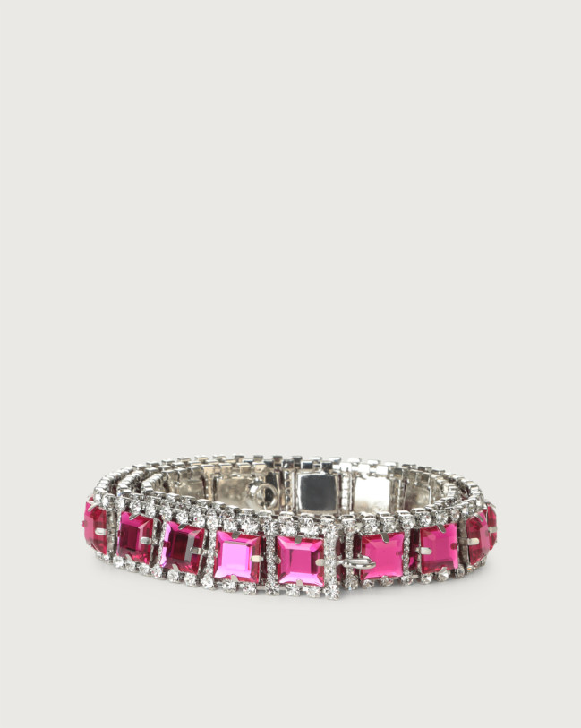 Orciani Smart Crystal jewel belt Stones Fuchsia