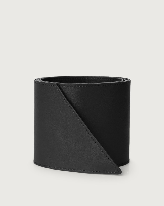 Orciani Liberty leather sash belt Leather Black