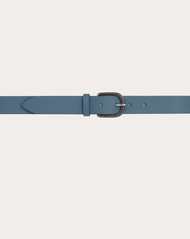 Soft leather belt