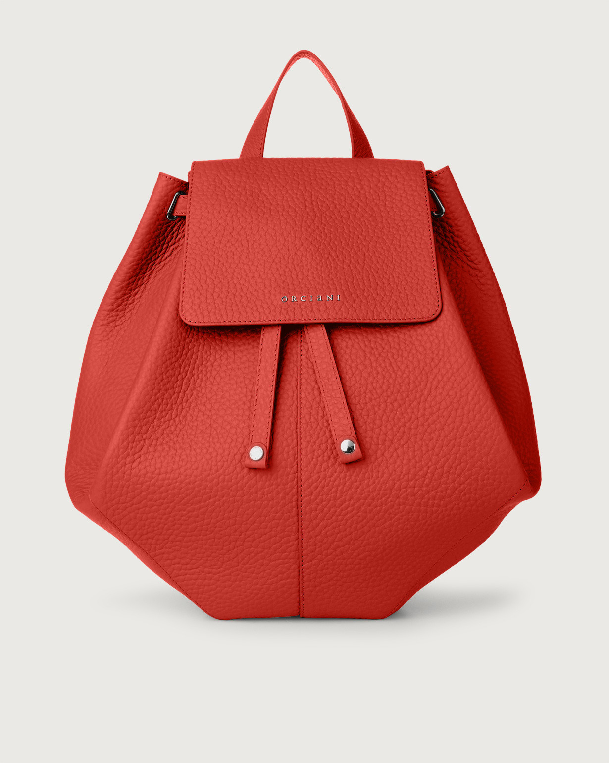 Iris Soft leather backpack Marlboro red 