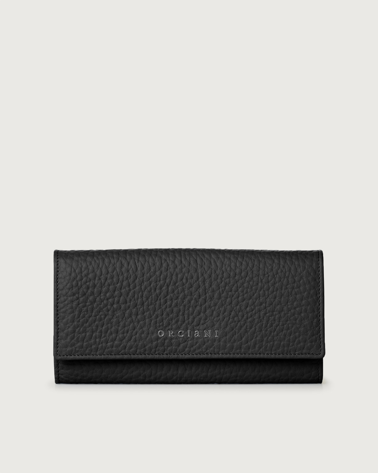 ORCIANI Soft leather wallet with RFID color Black
