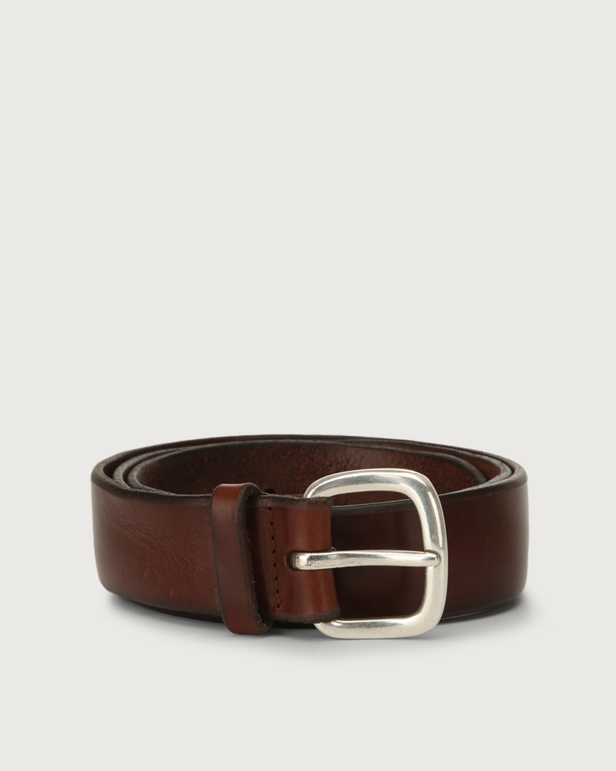 Soft brown leather belt