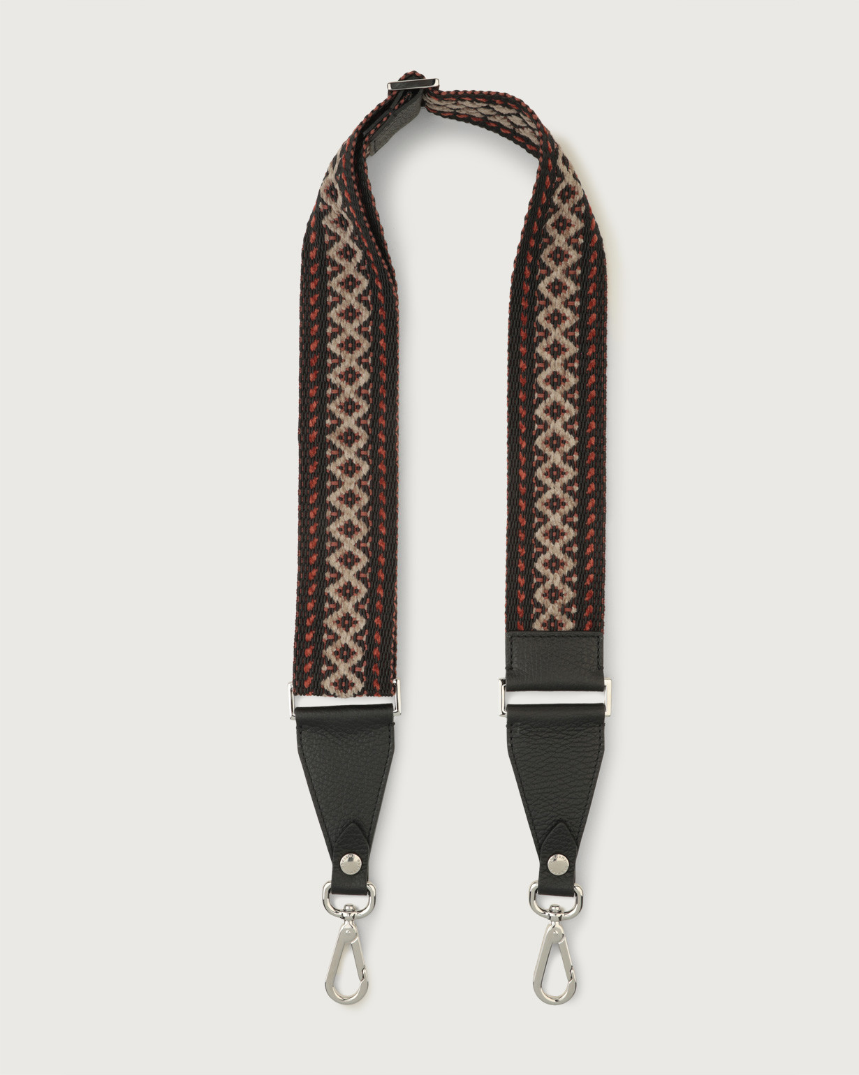 Warm fabric and leather strap