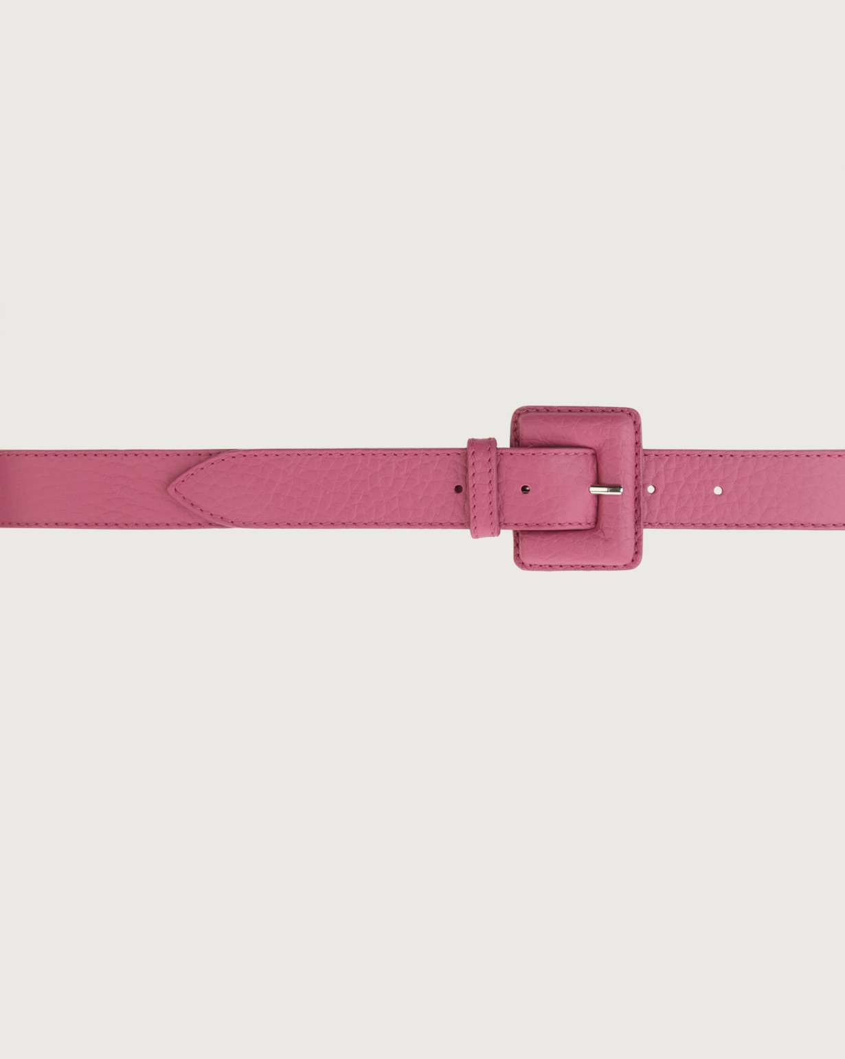 ORCIANI Soft leather belt with covered buckle. color Magenta