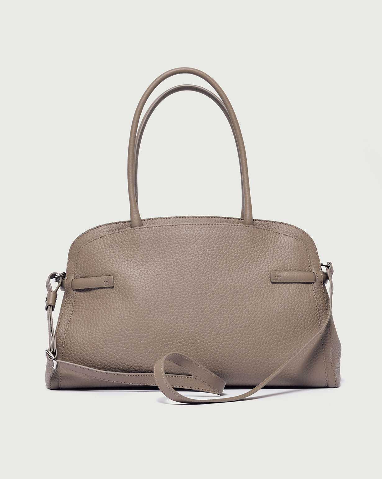 ORCIANI | Aura Soft Large grained leather shoulder bag with strap