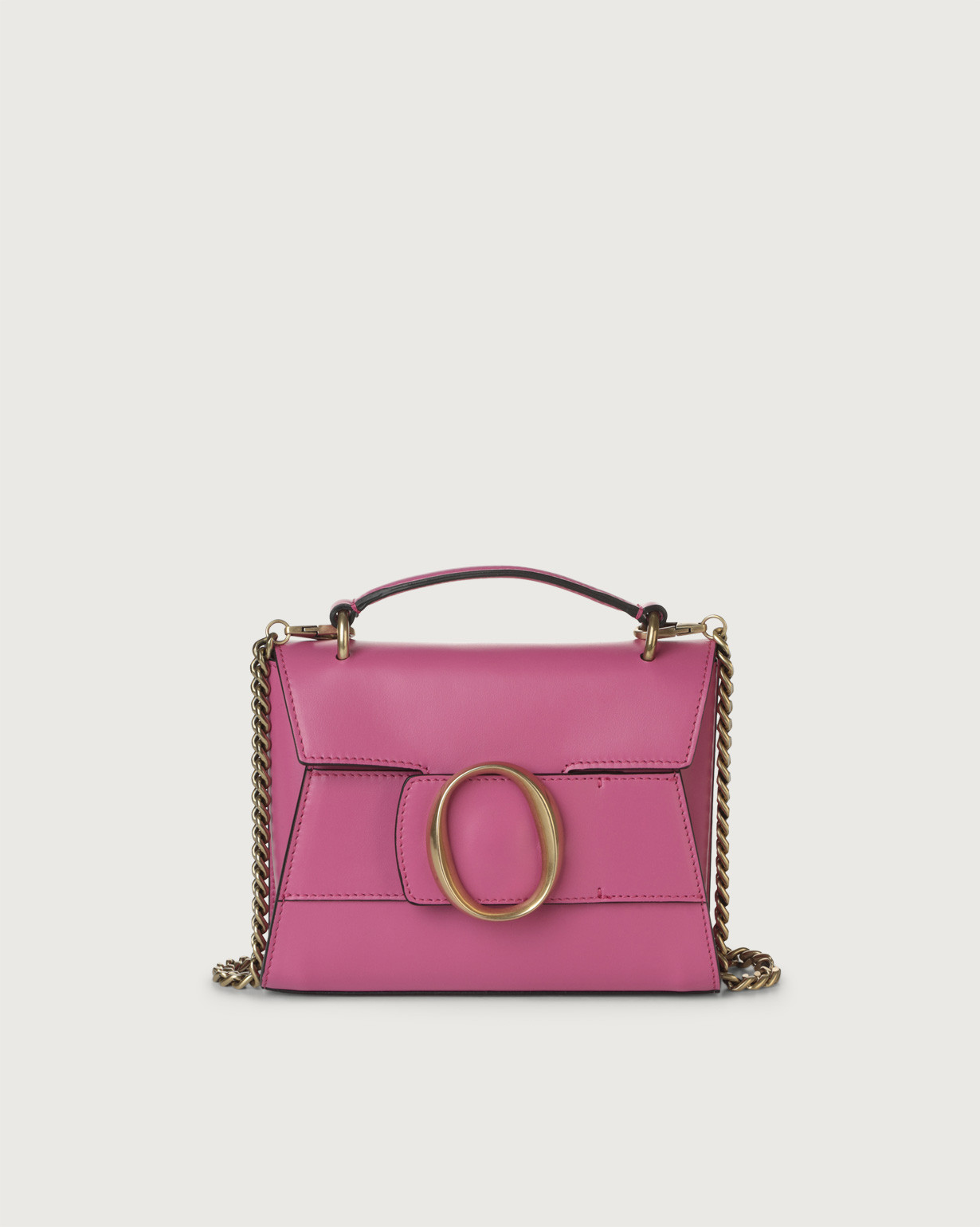 ORCIANI | Ofelia Liberty leather mini bag with strap Fucsia | Shop online