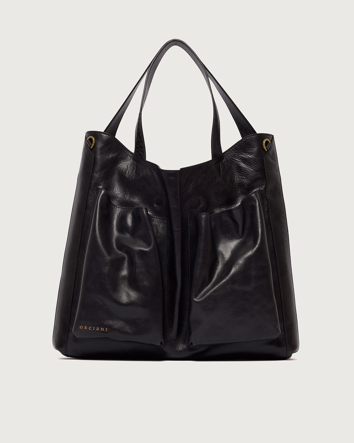 ORCIANI | Buys Notturno leather shoulder bag. color Black