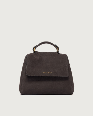 Sveva Nabucco Small nubuck leather handbag with strap