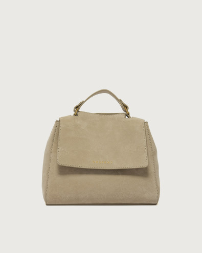 Sveva Nabucco Small nubuck leather handbag with strap
