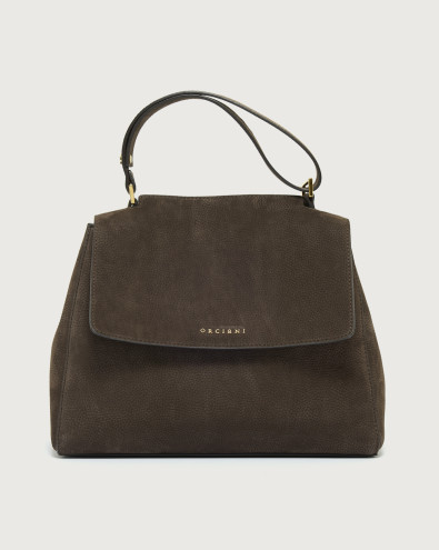 Sveva Nabucco medium nubuck leather shoulder bag