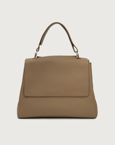 Sveva Soft Medium leather shoulder bag with shoulder strap