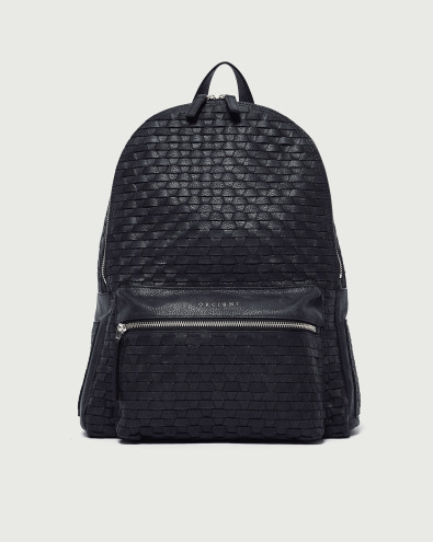 Chevrette Woven leather backpack