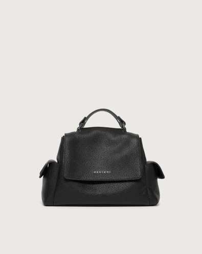 Sveva Sense Cargo Small leather handbag with strap