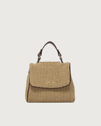 Sveva Zanzibar Mini fabric and leather handbag