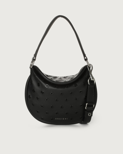 Ping Black Eye leather shoulder bag with strap