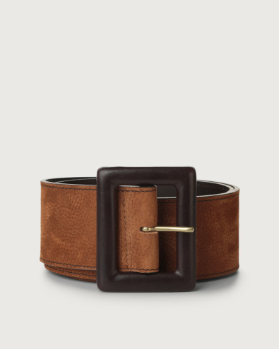 Nabucco nubuck leather belt 6 cm