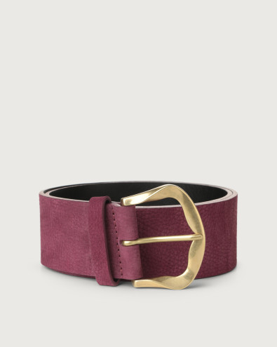 Nabucco ball leather nubuck belt 5 cm