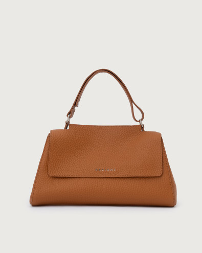 Sveva Longuette Soft leather handbag with strap