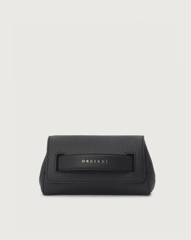 Gossip Soft grained leather clutch