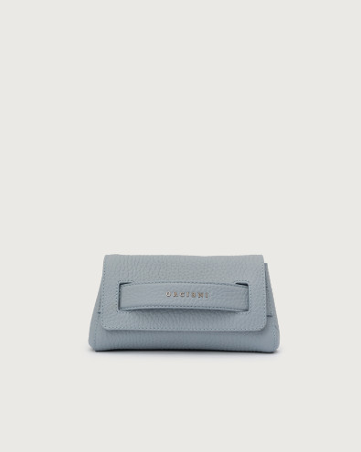 Gossip Soft grained leather clutch