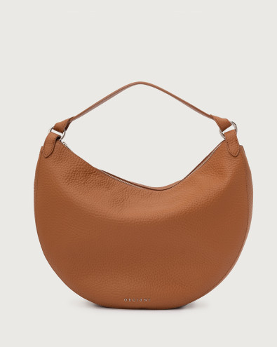 Dumpling Soft Large leather shoulder bag with strap