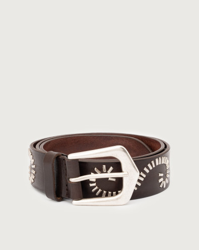 Bull Soft spirals leather belt 3,5 cm