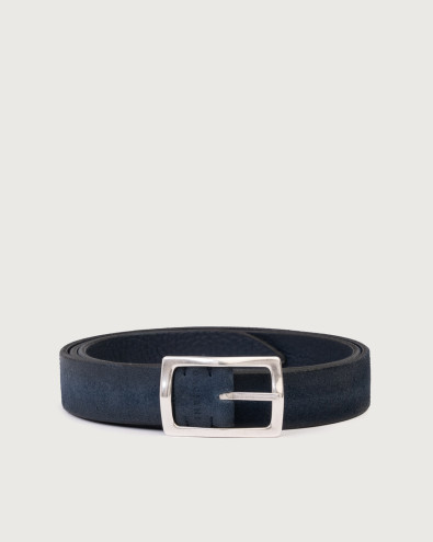 Hunting Double reversible leather belt 3 cm