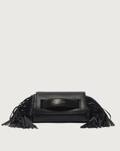 Gossip Boston Fringe leather clutch bag
