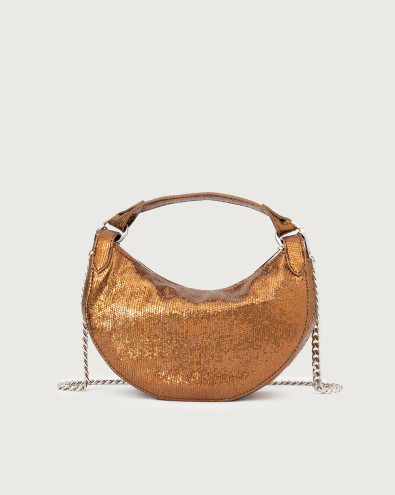 Dumpling Light embossed nappa leather mini bag