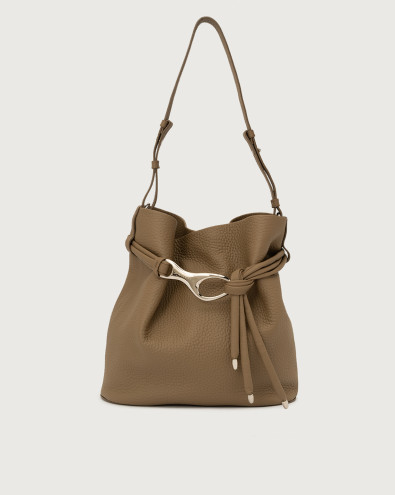 Dori Soft leather bucket bag with strap