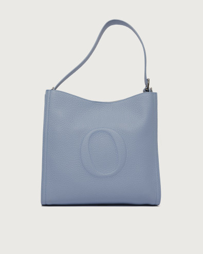 Her-O Soft Midi grained leather shoulder bag with strap