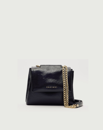 Sveva Vinyl Mini naplack leather shoulder bag
