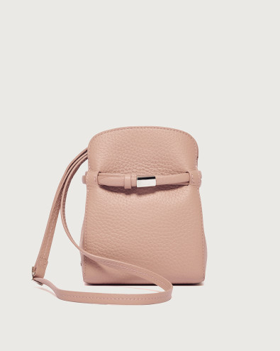 Aura Soft Pocket grained leather crossbody bag