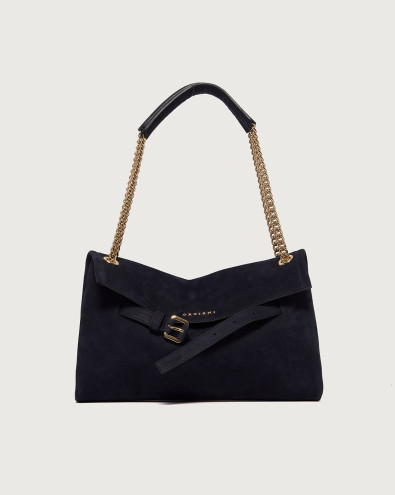 Venus Nabucco Small nubuck leather shoulder bag