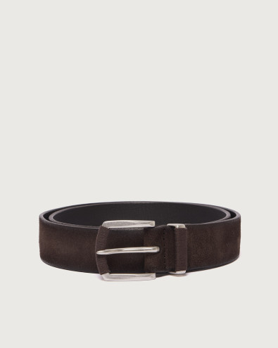 Hunting suede leather belt 3,5 cm