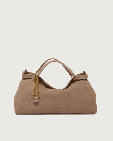 Virgo Nabucco Midi nubuck leather handbag