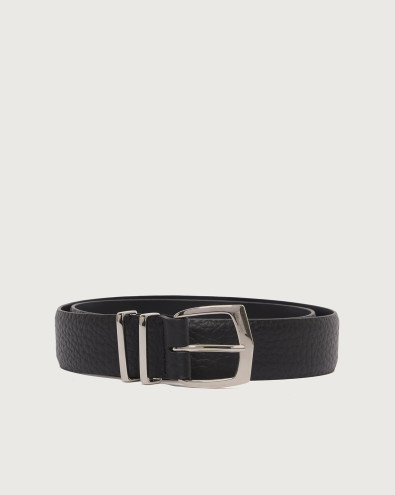 Basic Soft double loop leather belt 3,5 cm
