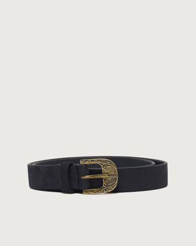 Baroque Nabucco nubuck leather belt 2,8 cm