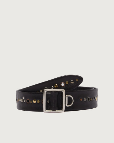 Colorado vintage effect leather belt 3,5 cm