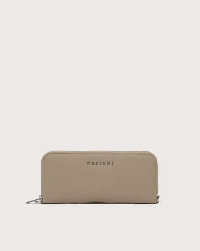 Zip Around Slim Soft leather wallet with