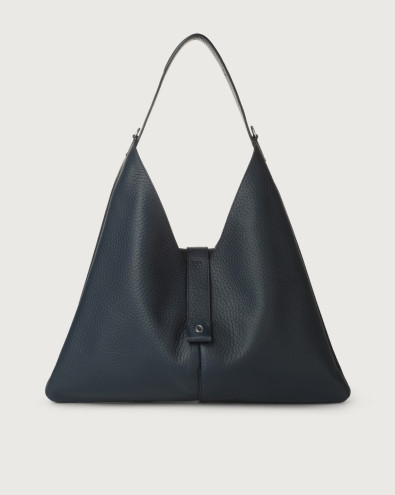 Vita Soft leather shoulder bag with strap