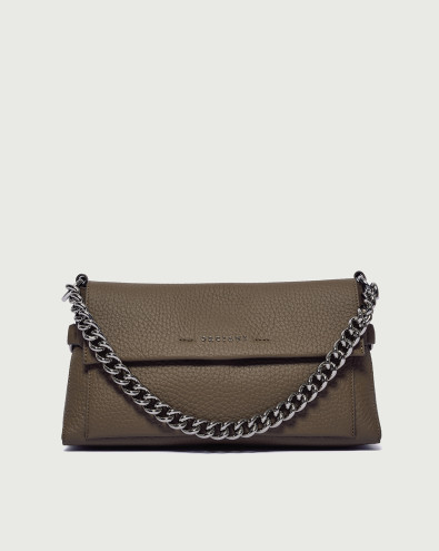 Missy Longuette Soft leather shoulder and crossbody bag with chain