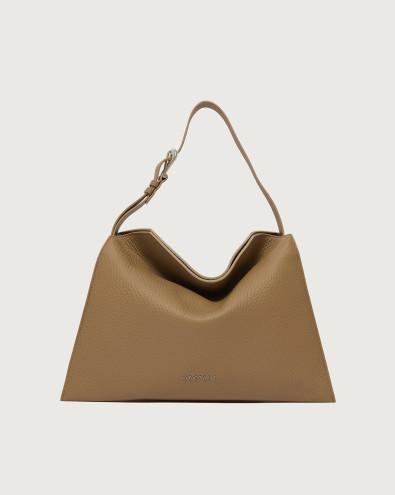 Trinity Soft Midi grained shoulder bag