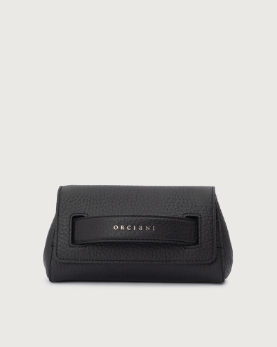 Gossip Soft grained leather clutch