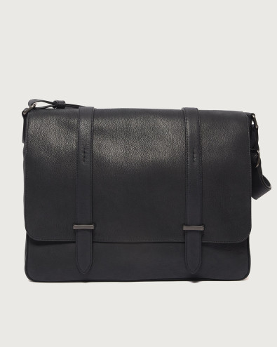 Jones Chevrette leather messenger bag