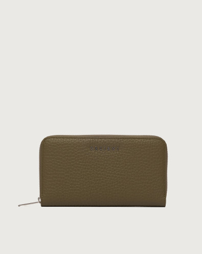 Zip around Soft large leather wallet